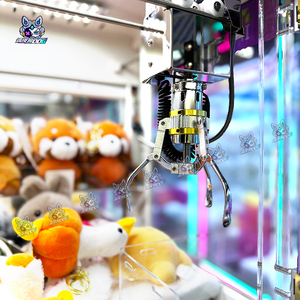 Mini Super Claw Crane, jeu d'arcade 4 joueurs, machine à pincettes à monnayeur, conviviale parent-enfant, avec cabinet métallique et verre trempé, version anglaise - Product Image 6