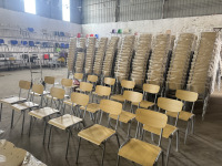 Chaise de formation pour étudiants avec tablette d'écriture et panier à livres, chaise d'école pour salle de classe