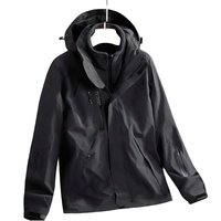 Veste softshell trois-en-un pour l'automne et l'hiver, unisexe, imperméable, coupe-vent, taille XL, polyester épais, randonnée en plein air