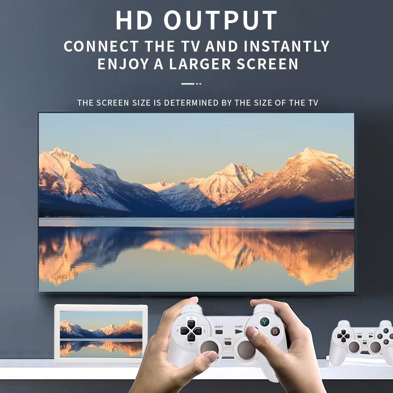L XP18 Portable 7 Inch Flat Screen TV Game Console 64GB 10001