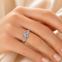 Bague de fiançailles et de mariage en moissanite plaqué or 18 carats, argent 925, sertissage à griffes, certifiée GRA, alliance de luxe en forme de cercle pour
