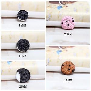 Breloques alimentaires artistiques en résine, peintes à la main, imitation gâteau-jam en forme de biscuits japonais, pour DIY avec colle crème, accessoires pour téléphone, épingles à cheveux et modèles de poupées - Product Image 5