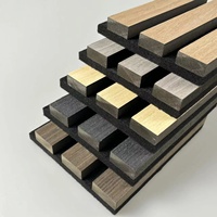 Panneaux acoustiques en bois MDF colorés au design moderne avec finition en placage bois pour hôtels, salles de conférence, bâtiments de bureaux