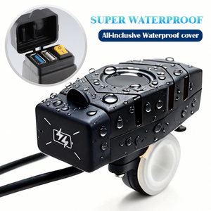 Waterdichte dubbele poort USB-oplader voor elektrische fiets/scooter 20V-90V 36V 48V 72V LED <span class=keywords><strong>voltmeter</strong></span> voor mobiele telefoon - Product Image 5