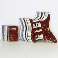 Plaques de protection de guitare en écaille de tortue brune 4 plis HSH St Pickguard pour pièces de guitare électrique
