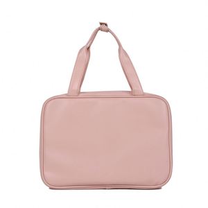 BSCI Factory Hot Sell <b>Makeup</b> <b>Brush</b> <b>Holder</b> Waterproof Toiletry Bag with Hanger Hook PU Large Capacity Travel Cosmetic Bag Custom - Product Image 2