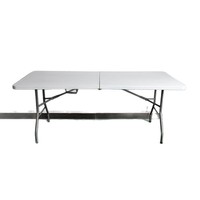 Table pliante légère et imperméable en plastique HDPE portable pour le camping en plein air, les pique-niques, le jardin, la terrasse, la pelouse, la salle à manger