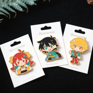 Großhandel weiche harte Emaille Kragen Knopf Souvenir Metall Broschen benutzer definierte Anime Cartoon niedlichen Anstecknadel - Product Image 1