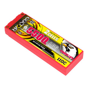 CODDAR 2S 5500MAH 7.4V 110C 220C 5mm balle 20.5mm épaisseur LCG boîtier rigide RC LiPo batterie 1/10 RC voiture bateau <span class=keywords><strong>Tamiya</strong></span> sauterelle - Product Image 1