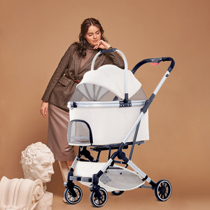 Poussette <span class=keywords><strong>de</strong></span> luxe pliable pour animaux <span class=keywords><strong>de</strong></span> compagnie Errui, taille L, pour petits chiens, <span class=keywords><strong>chariot</strong></span> <span class=keywords><strong>de</strong></span> voyage, sac <span class=keywords><strong>de</strong></span> transport pour chats avec poignée <span class=keywords><strong>de</strong></span> <span class=keywords><strong>marche</strong></span> - Product Image 4