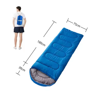 E-RIKE Vente en gros Usine Pas Cher <span class=keywords><strong>Sac</strong></span> <span class=keywords><strong>de</strong></span> <span class=keywords><strong>Couchage</strong></span> Thermique d'Extérieur pour Adultes en Polyester 170T avec Capuche et Épissure Enveloppante pour le Camping - Product Image 2