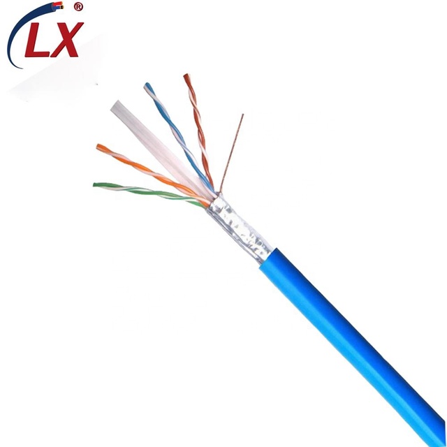 High Quality Shielded 4 Twisted Pair cat6a cat 6a FTP STP SFTP Outdoor Internet Network Communication Lan Cable 305M Per Coil