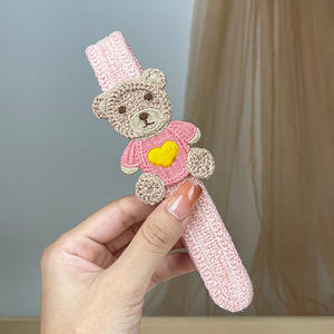 Outil de dépilatoire pour <span class=keywords><strong>cheveux</strong></span> courts. Bandeau <span class=keywords><strong>avec</strong></span> <span class=keywords><strong>coiffure</strong></span> pour enfant. Accessoire pour <span class=keywords><strong>cheveux</strong></span> brodé hiver et automne - Product Image 2