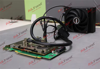 Kit de refroidissement liquide pour GPU V100, refroidisseur liquide haute efficacité pour carte d'accélérateur IA, système de refroidissement liquide V100