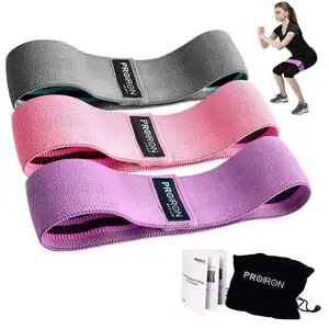 PROIRON Wide Anti-slip Fabric Resistance Bands Cotton Hip Circle Band for Sports Posture Corrector Exercise equipment