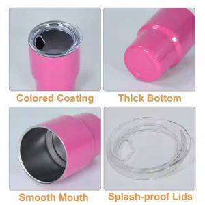 Vente en gros de mini-tasses de voyage isothermes en acier inoxydable de 3 oz avec paille pour café, cocktails, bière, whisky - Product Image 4