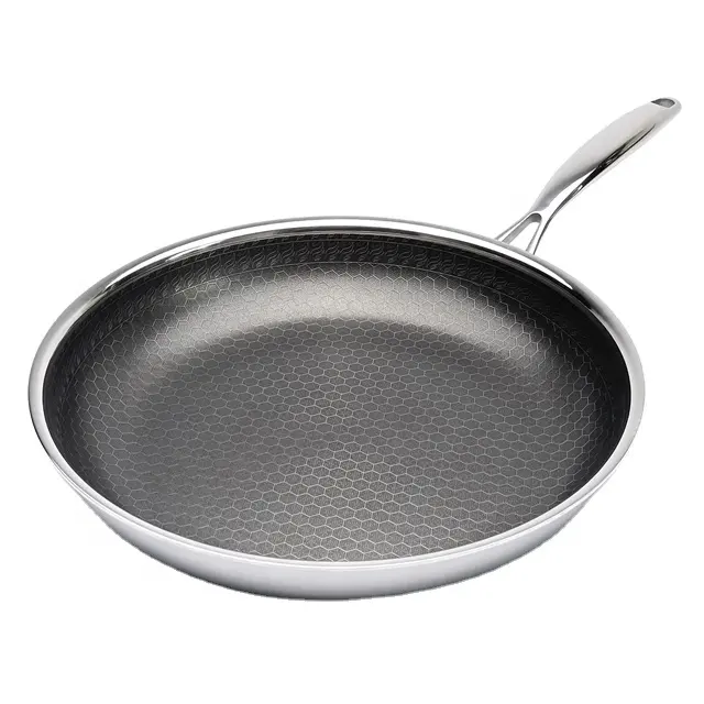 Stainless Steel Nonstick Fry Pan Dishwasher Safe Non Stick Fry Pan Big Size