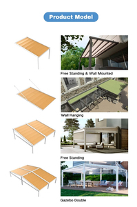 Pergola en aluminium rétractable pour extérieur, toit imperméable en PVC, <span class=keywords><strong>auvent</strong></span> motorisé électrique, parasol pliable pour patio, <span class=keywords><strong>auvent</strong></span> automatique - Product Image 6