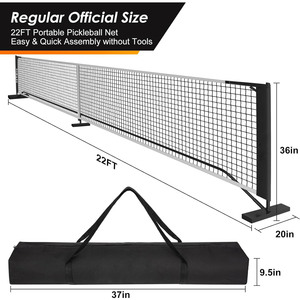 Filet de pickleball en acier de haute qualité personnalisable en usine, portable pour l'extérieur, avec cadre de filet pour raquettes, pour l'entraînement, le divertissement <span class=keywords><strong>et</strong></span> le transport par les enfants - Product Image 3