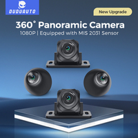 DUDUAUTO 360 °   Kamera Panoramic 1080P AHD untuk DUDUAUTO, Aksesoris Mobil Pandangan Sekitar Depan Belakang Kiri Kanan untuk Radio Mobil Android