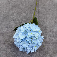 Nouvel Arrivage Bouquet d'Hortensias Simulés en Soie sur Branche Unique pour Décoration Maison, Fête et Mariage