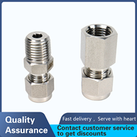 Adaptateur de tube à raccord mâle NPT 1/4'' en acier inoxydable 3mm-1/2'' pour installation de conduites de gaz et d'instrumentation