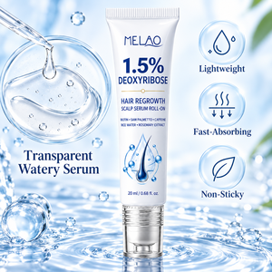Sérum capillaire roll-on 1,5 % de désoxyribose avec biotine, palmier nain, caféine, eau de riz et extrait de romarin 20 ml – Soin du cuir chevelu - Product Image 4