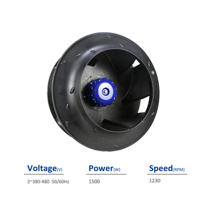 ZIEHL-ABEGG RH56V-ZIK.DG.1R 116197 380-480V 50HZ 60HZ 1.50KW 2.6-2.1A 1230RPM Centrifugal <b>Fan</b> For Power and Energy Industry - Product Image 2