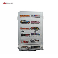 Présentoir de couteaux en acrylique rectangulaire rotatif personnalisé Boîte de présentation de couteaux de poche en tour et armoire de rangement