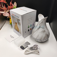 Diffuseur d'arômes silencieux pour le sommeil, avec arrêt automatique, 400 ml, télécommande, humidificateur d'air portable à brume froide pour chambre et maison