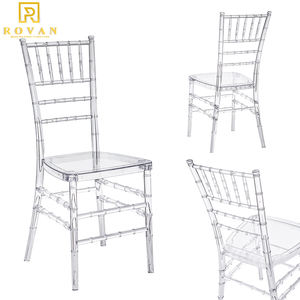 سعر المصنع أرخص راتنج PC قابل للتكديس شفاف أكريليك شيافاري زفاف للبيع - Product Image 2