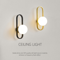 Lámpara de pared minimalista LED, lámpara de noche para dormitorio, iluminación creativa para pasillo, sala de estar moderna y minimalista de lujo