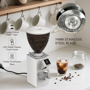 <b>Touch</b> <b>Screen</b> Control Single and Double Cup Grind <b>Coffee</b> 74mm 1200g <b>Coffee</b> <b>Machine</b> - Product Image 6