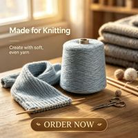 High Tenacity 100% Polyester 21S Ring Spun Yarn with 56.5 Strength for Sports Socks Sewing
