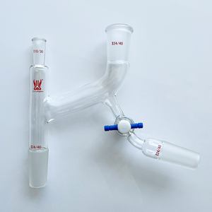 CS Labglass Claisen-Destillationsadapter Dickwandiges Borosilikatglas Labor-Destillationsadapter mit Unterarm - Product Image 4