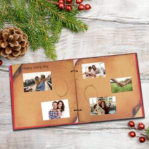 Il nostro Album fotografico di Album di Album di foto in stile retrò con lettera in rilievo copertina diario di viaggio diario libro di scarto libro di memoria - Product Image 4