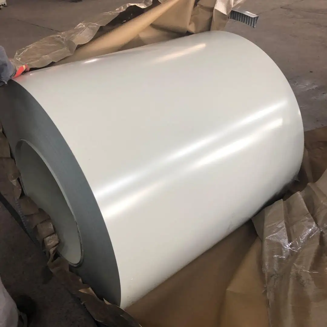 Coated Flat Steel Products Hgcc Ppgi Steel Coils Plates Az100 Ral White Color Galvalume Prepainted Coil Galvanized Roof Sheet
