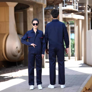 Popular Style Long-sleeved Factory Work Clothes for Spring and Autumn, Suitable for Car Repair Work. - Product Image 1