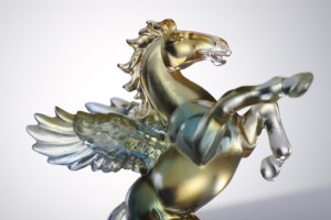 Điều hành cưỡi ngựa điêu khắc liuli pha lê Ngựa Thành Công biểu tượng phong thủy văn phòng trang trí sang trọng Kinh doanh Quà Tặng - Product Image 5