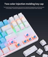 Factory Supplyn 87 touches clavier de jeu mécanique avec interrupteur bleu nouvelle condition pour les jeux/dactylographie/PC/Mac