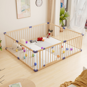 Materiale pieghevole sicuro per bambini box per bambini recinzione per bambini su misura in legno regolabile box per bambini - Product Image 1