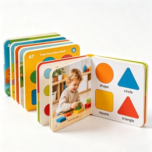 Impresión de Libros Infantiles de Cartón con Tapa Dura Personalizados Profesionales/Set de Libros de Cartón para Bebés - Product Image 1