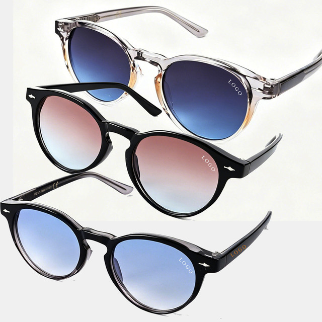 Top Quality Round Uv400 Sunglasses Men Women Retro Gradient Lens Sun Glasses Brand Gafas De Sol Mujer