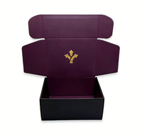 Boîte d'expédition en carton ondulé doré, personnalisable avec logo et taille, vente en gros, gaufrage, offre spéciale usine