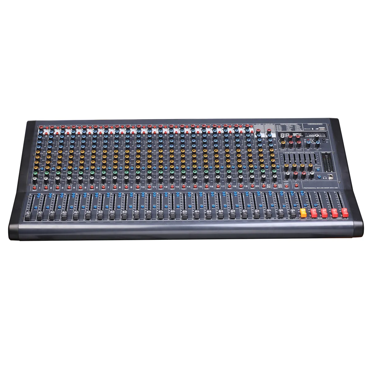 Système de sonorisation console de mixage audio contrôleur dj mélangeur professionnel 22 canaux