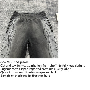 Pantalons de survêtement amples pour hommes avec logo brodé personnalisé de haute qualité, streetwear, pantalons de sport, fabricants de vêtements pour hommes - Product Image 3