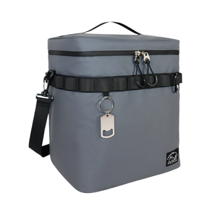 Bolsa Térmica para Almuerzo con Diseño Simple y Logotipo Personalizado, Bolsa Térmica Gris, Bolsa Térmica Suave para Almuerzo - Product Image 1