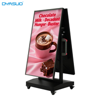 Pantalla Publicitaria Digital LCD de Doble Cara de 43" y 50" con Batería para Señalización, Bienvenida y Uso en Centros Comerciales