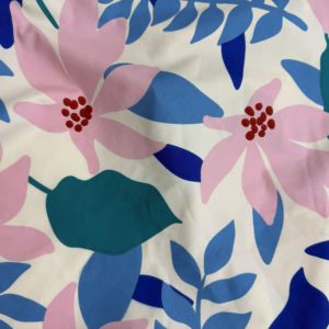 Vải sợi nhỏ polyester 100% chất lượng cao, in hoa nhiều màu sắc, dệt theo yêu cầu, thoải mái, dùng để may ga trải giường - Product Image 4