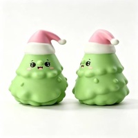 Jouet Squishy de Noël en TPR à Rebond Lent, Anti-Stress, Cadeau de Fêtes